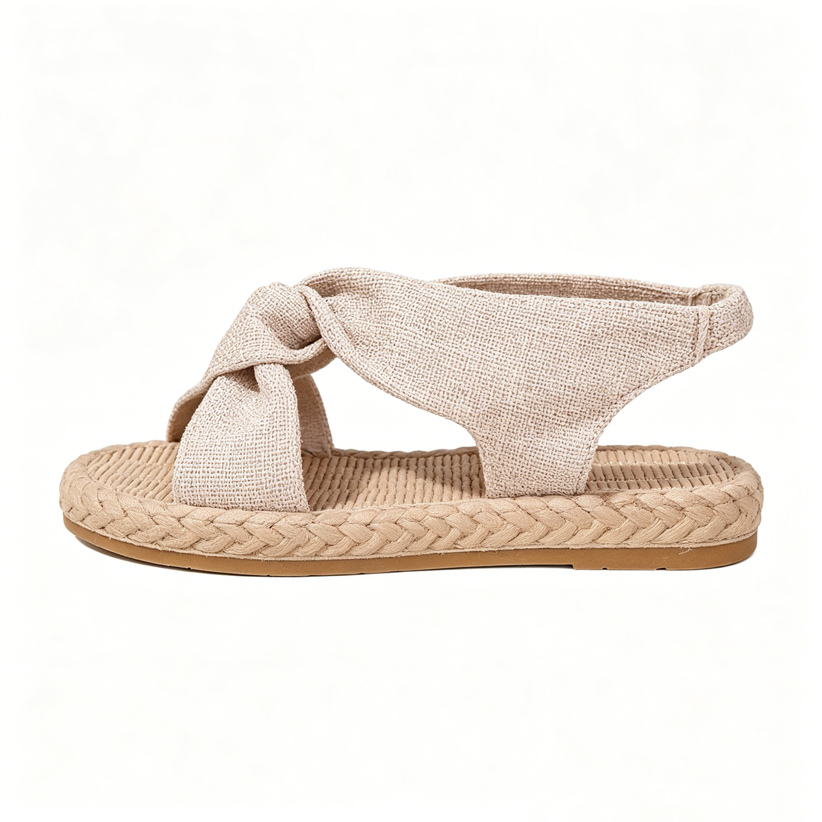 Bohemian Twisted Band Espadrille Sandals for Daily Summer Outfit